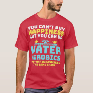 Wasseraerobiklehrer mit lustiger Wassergymnastik t T-Shirt