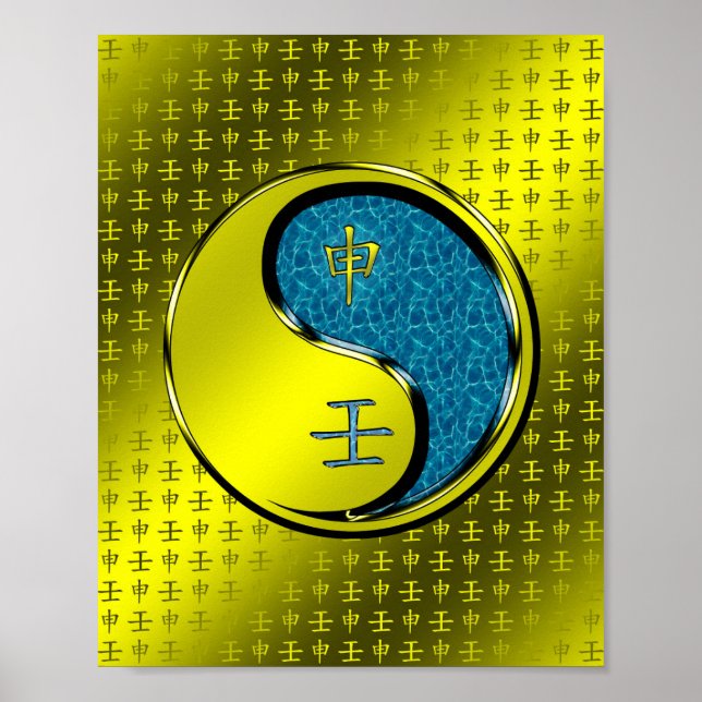 Wasseraffe Poster (Vorne)
