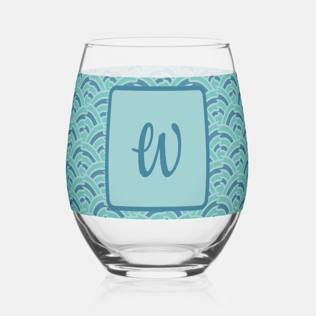 Wasserarme Weinglas Ohne Stiel (Vorderseite)