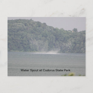 Wasserausstoß am Marburger See Postkarte