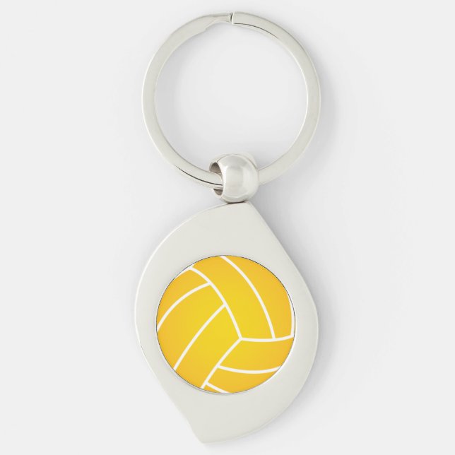 Wasserball-Ballmetallschlüsselkette Schlüsselanhänger (Vorderseite)