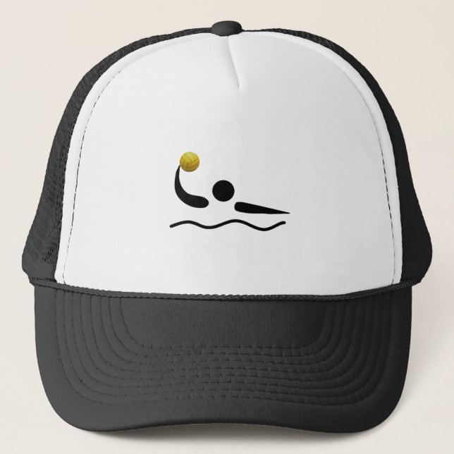 Wasserball-Baseballmütze Truckerkappe (Vorderseite)