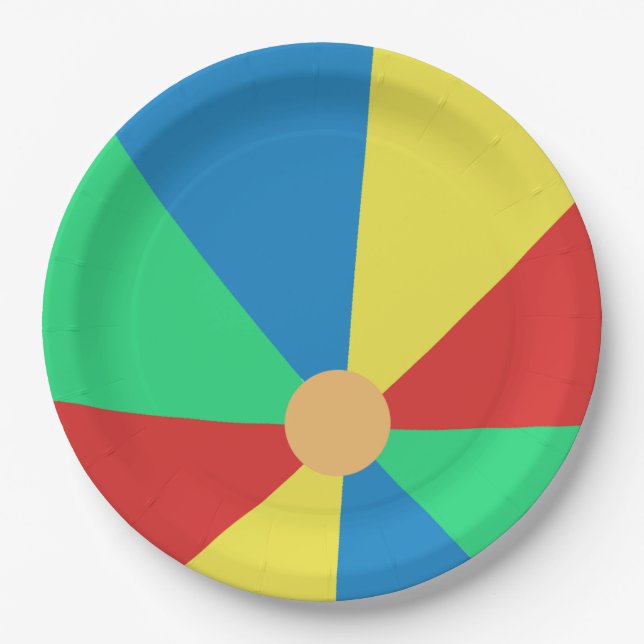Wasserball Pappteller (Vorderseite)
