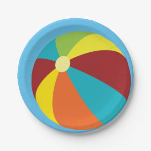 Wasserball-Pool-Party-Papier-Teller Pappteller