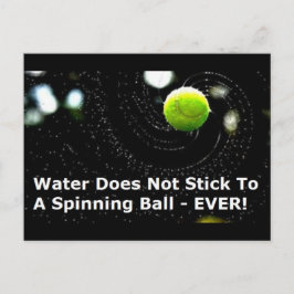 Wasserball-Postkarte - Flat Earth Meme Postkarte
