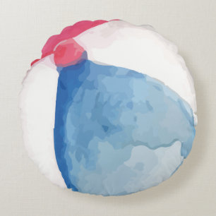 Wasserball Rundes Kissen