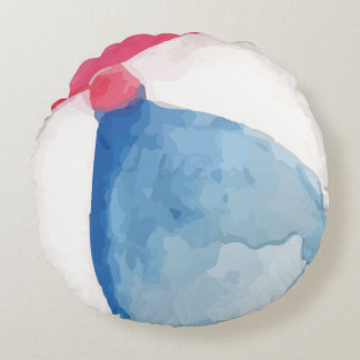 Wasserball Rundes Kissen