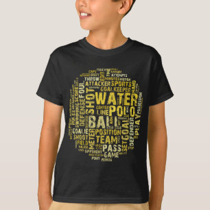 Wasserball-Wort-Wolken-Produkte T-Shirt