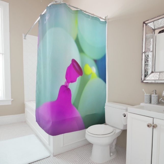 Wasserballons Duschvorhang (Beispiel)