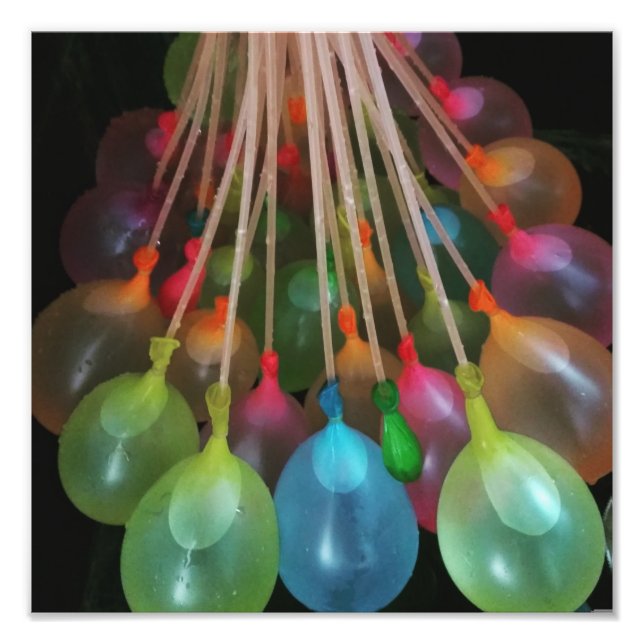 Wasserballons Fotodruck (Vorne)