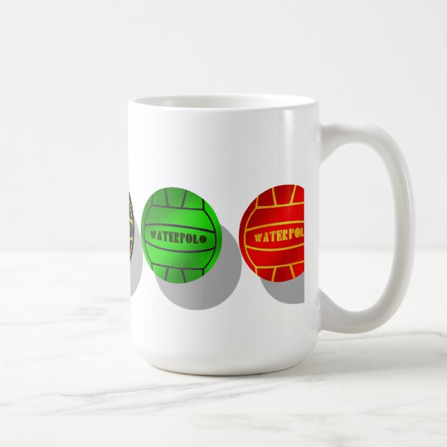 Wasserballspieler- und waterpolo Spielerball Kaffeetasse (Rechts)