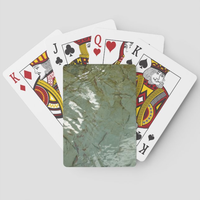 Wasserbedecktes Foto Spielkarten (Rückseite)