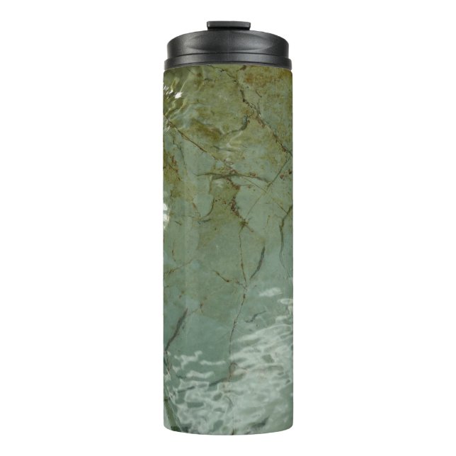 Wasserbedecktes Foto Thermosbecher (Vorderseite)