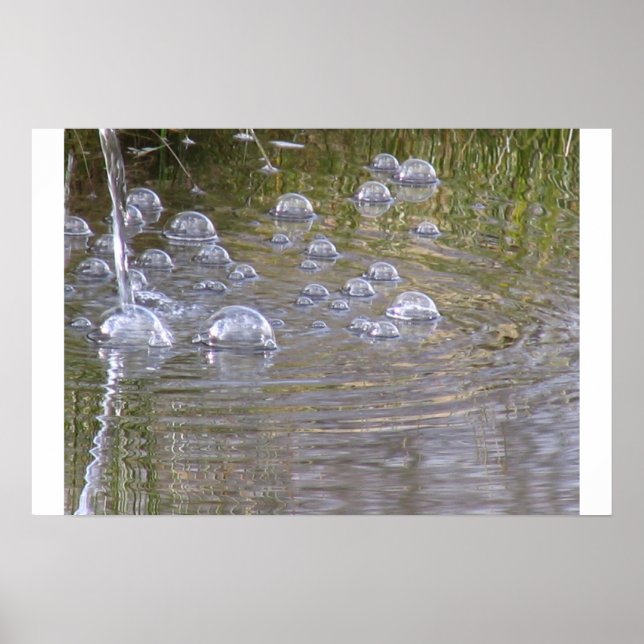 Wasserblasen Poster (Vorne)