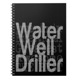 Wasserbohrer Notizblock