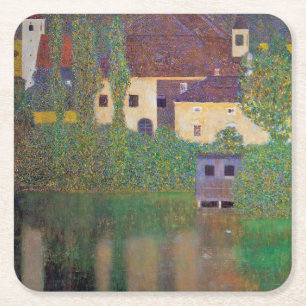 Wasserburg, Gustav Klimt Rechteckiger Pappuntersetzer