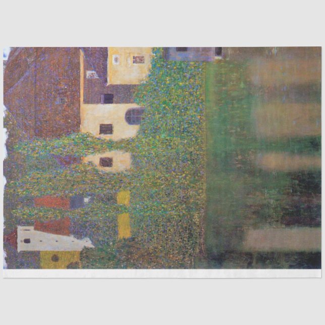 Wasserburg, Gustav Klimt Seidenpapier (Vorderseite)