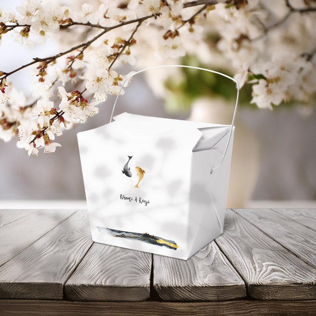 Wassercolor Koi Fish Wedding Geschenkschachtel (Von Creator hochgeladen)