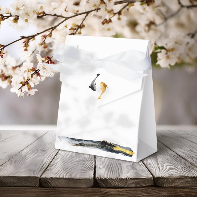 Wassercolor Koi Fish Wedding Geschenkschachtel (Von Creator hochgeladen)