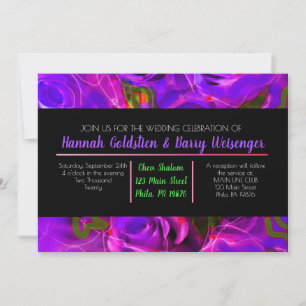 WASSERCOLOR ROSE PINK NEON Weditation Einladung