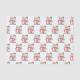 Wassercolor Snowman Seidenpapier