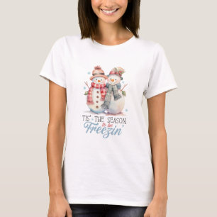 Wassercolor Snowman T-Shirt