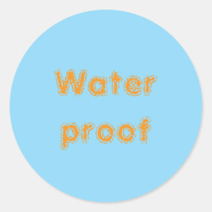 Wasserdicht Spritzwasserfrei Paket Bue Orange 2025 Runder Aufkleber
