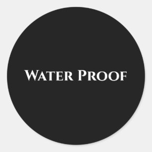 Wasserdicht Spritzwasserfrei Paket Etikett Schwarz Runder Aufkleber