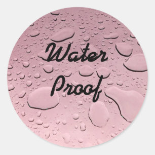 Wasserdicht Spritzwasserfrei Roségold Rosa Tropfen Runder Aufkleber