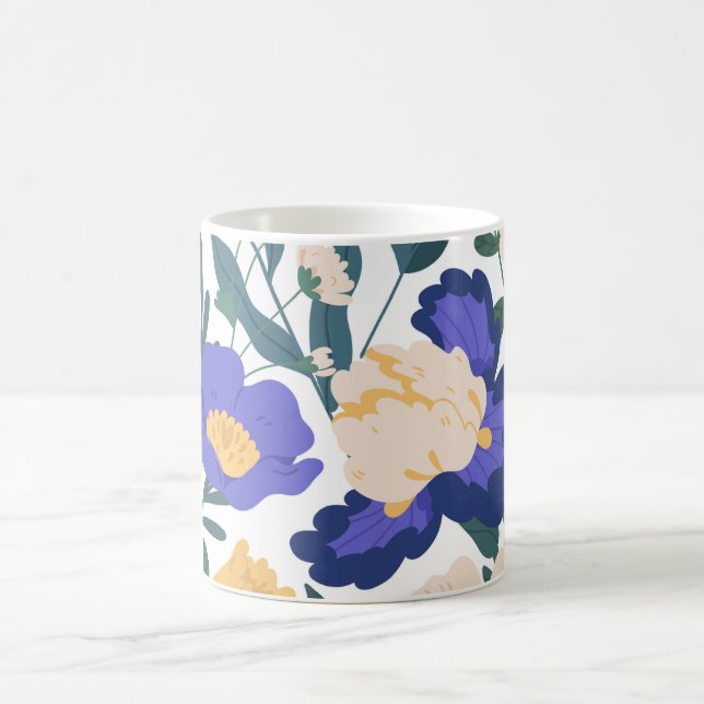Wasserdichte Blume: Blumenzauber in jeder Seite Kaffeetasse (Mittel)