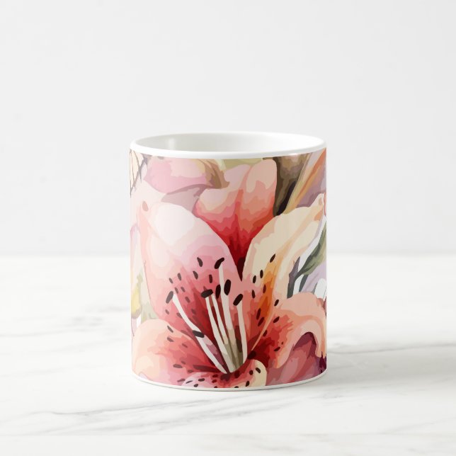 Wasserdichte Blume: Eine in der Natur ummantelte T Kaffeetasse (Mittel)