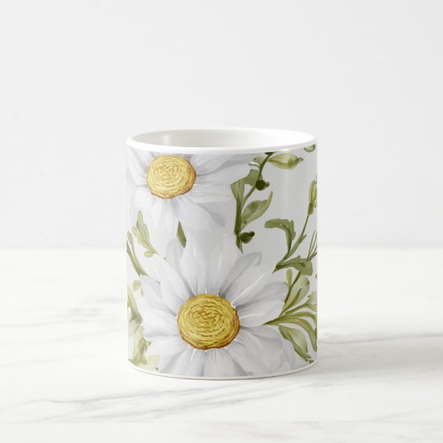 Wasserdichte Blume: Eine Tasse mit einem floralen  (Mittel)