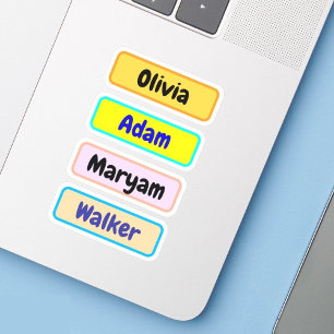Wasserdichte Namensetiketten für Kinder, Namensauf Aufkleber