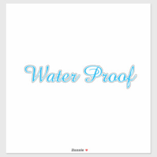 Wasserdichte spritzwasserfreie Verpackung Blau Ben Aufkleber