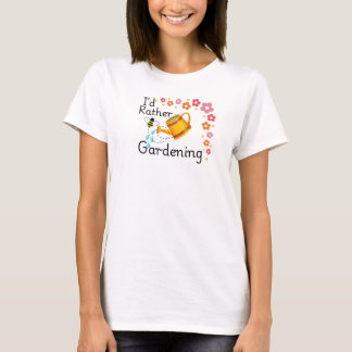 Wasserdose mit Blumendesign für "Gartenbau" T-Shirt