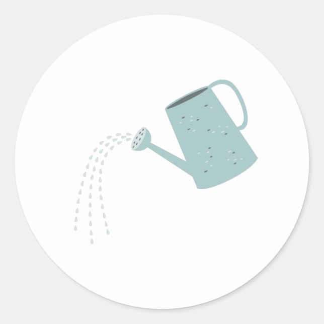 Wasserdose Runder Aufkleber (Vorderseite)
