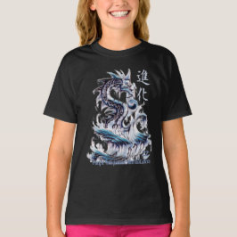 Wasserdrache 22 Yin Yang Kanji T-Shirt