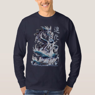 Wasserdrache 22 Yin Yang Kanji T-Shirt