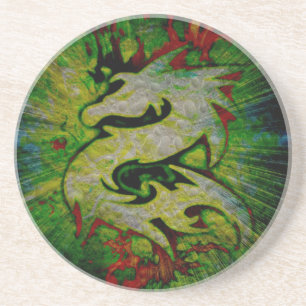 Wasserdrache Getränkeuntersetzer