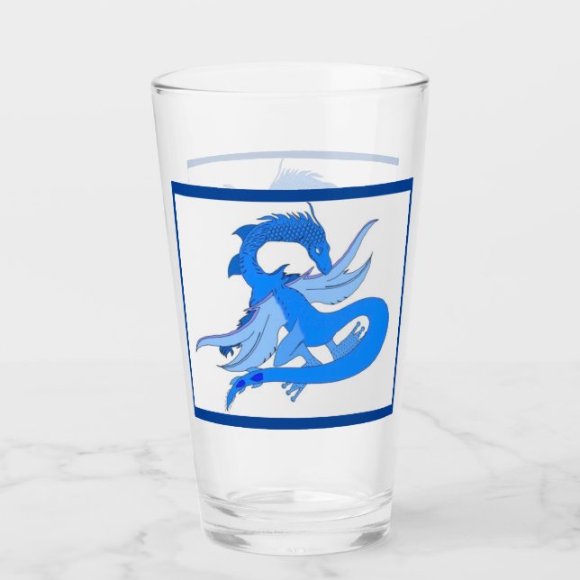 Wasserdrache Glas (Vorderseite)