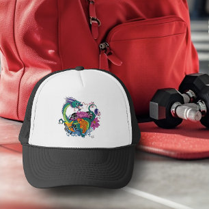 Wasserdrache & Koi Truckerkappe