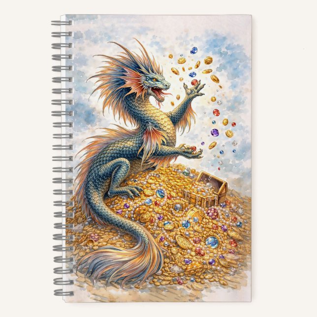 Wasserdrache Notizbuch (Vorderseite)