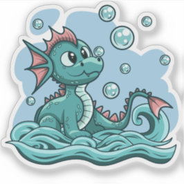 Wasserdrachenhefter Aufkleber