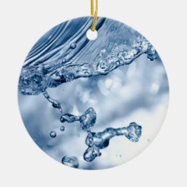 Wassereinschlag Keramik Ornament