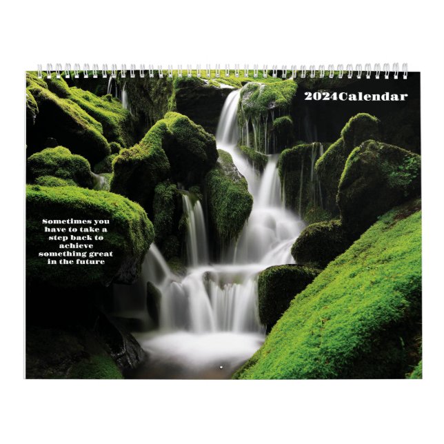 Wasserfall 2024 kalender (Titelbild)