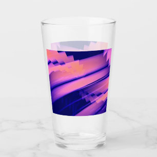 WASSERFALL ABSTRAKT GLAS