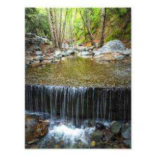Wasserfall am Bergbach – Natur Landschaft Druck
