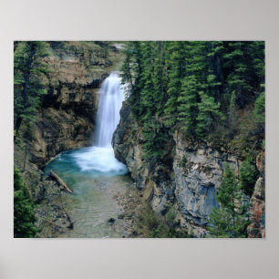 Wasserfall am Falls Creek in Lewis and Clark Poster