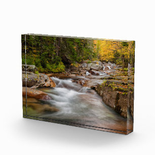 Wasserfall am Jefferson Brook, New Hampshire Fotoblock