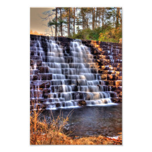 Wasserfall am Otter Lake Dam, Virginia Fotodruck